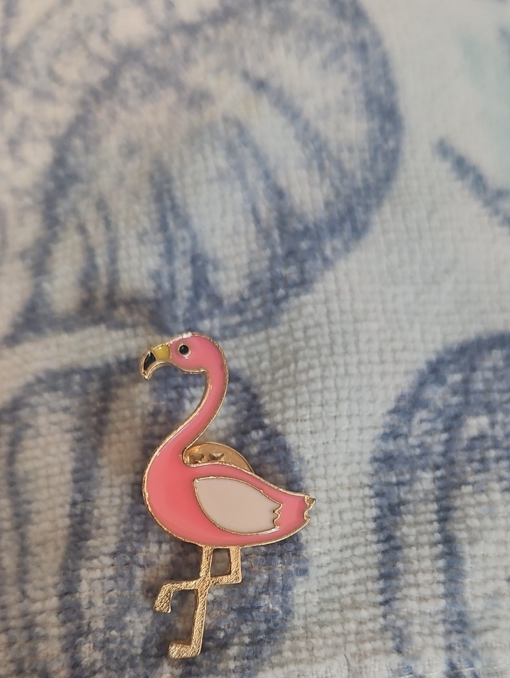 NWT Pink Enamel Flamingo Bird Pin - Cute Pink Bird Brooch